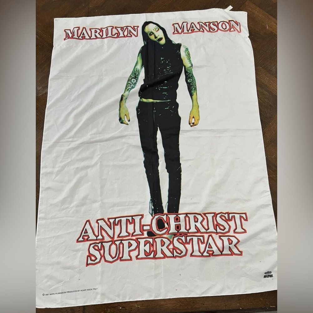 Marilyn Manson Antichrist superstar textile poster flag